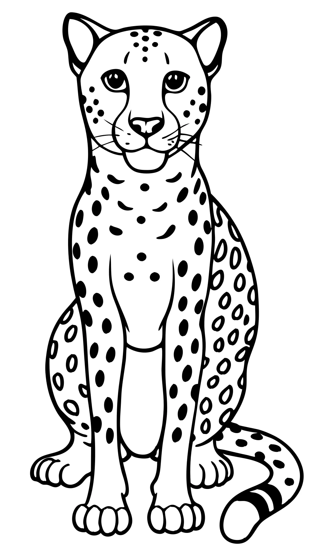 free cheetah coloring pages